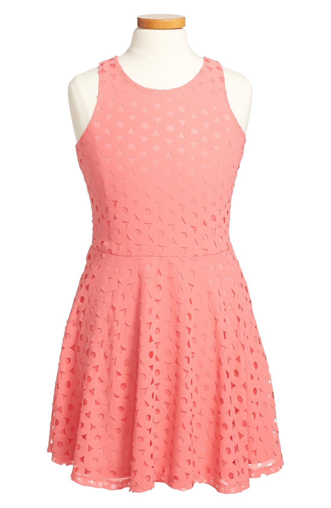 Elisa B 'Cut It Out' Sleeveless Skater Dress (Big Girls) | Nordstrom