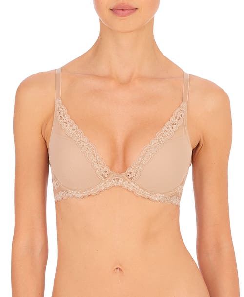 Feathers Luxe Plunge T-Shirt Bra in Cafe