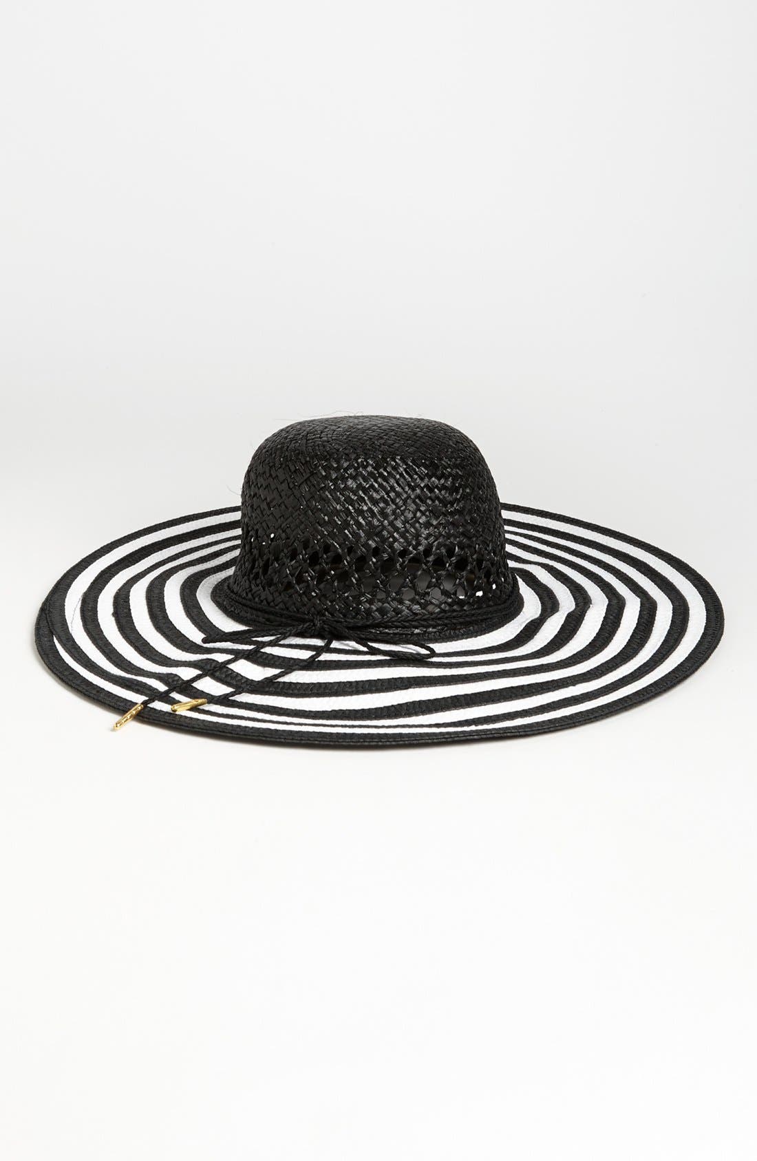 Laundry by Shelli Segal 'Angelina' Striped Sun Hat Nordstrom