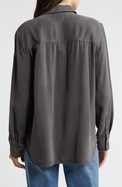 Shop Treasure & Bond Oversize Utility Shirt In Grey Pavement