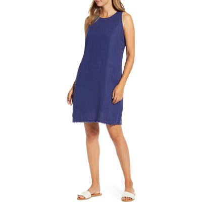 Tommy Bahama Two Palms Frayed Trim Shift Dress