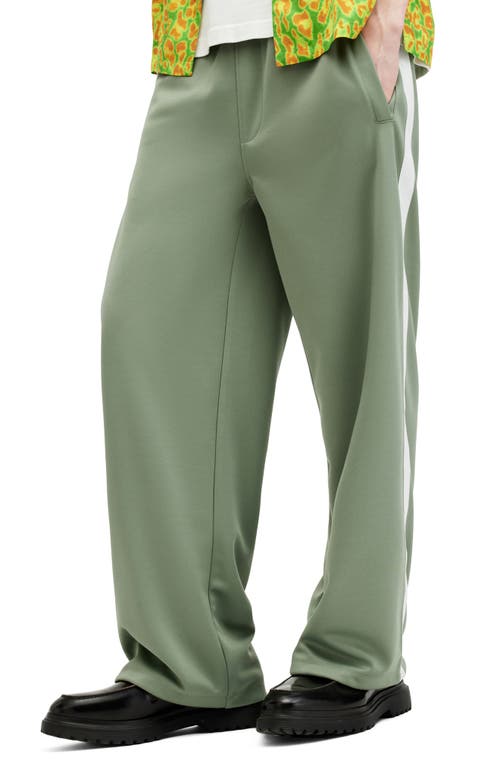 Shop Allsaints Beck Wide Leg Sweatpants In Shamrock Green