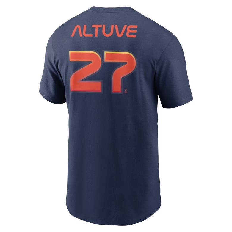 Jose Altuve Houston Astros Youth Navy 2022 City Connect Name & Number  T-Shirt