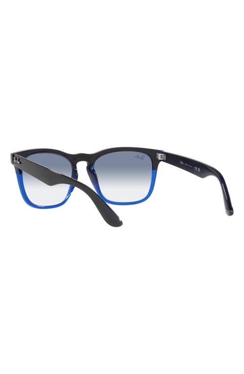 Shop Ray Ban Ray-ban Steve 54mm Square Sunglasses In Clear/blue