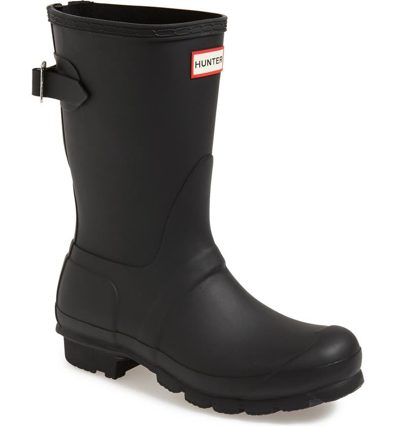 Hunter Original Short Back Adjustable Waterproof Rain Boot (Women ...