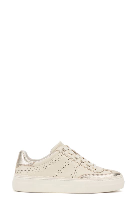 Shop Vince Camuto Jenlie Platform Sneaker In Creamy White/ Light Gold