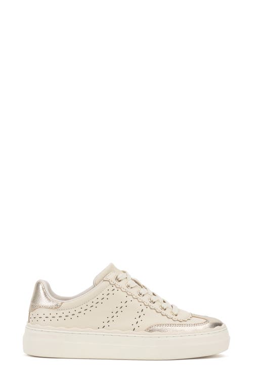 Shop Vince Camuto Jenlie Platform Sneaker In Creamy White/light Gold