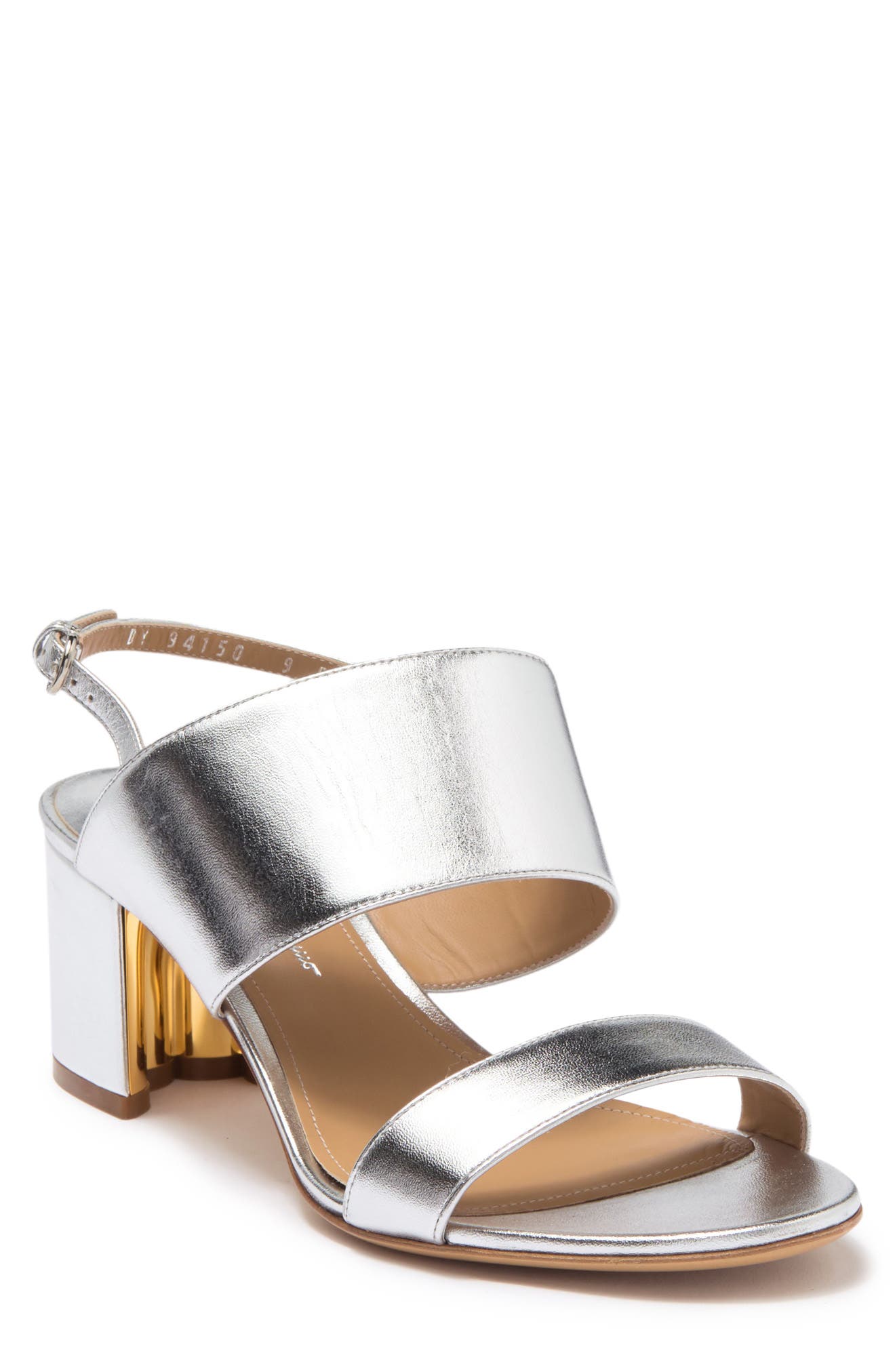 ferragamo silver sandals