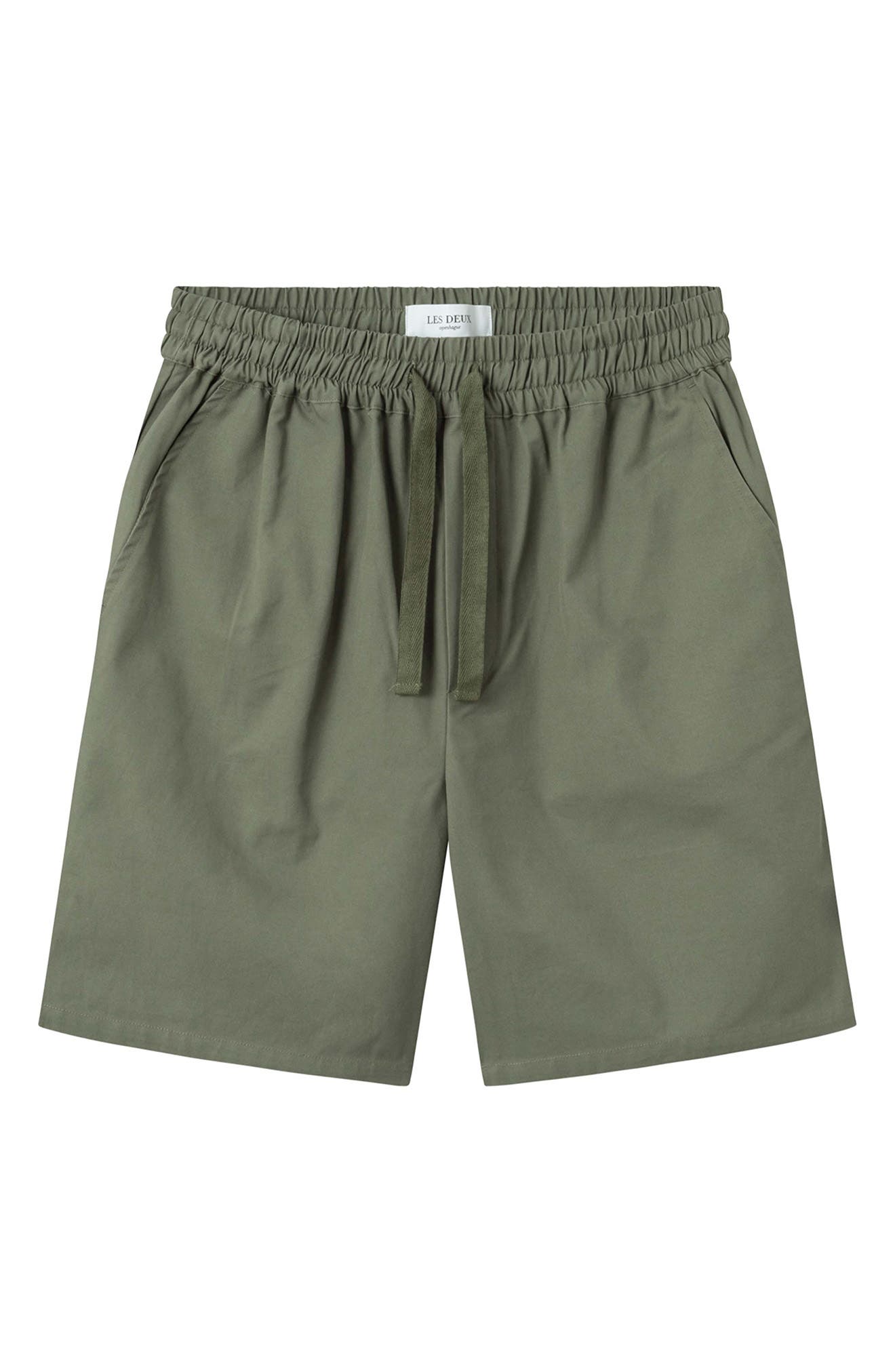 olive sweat shorts