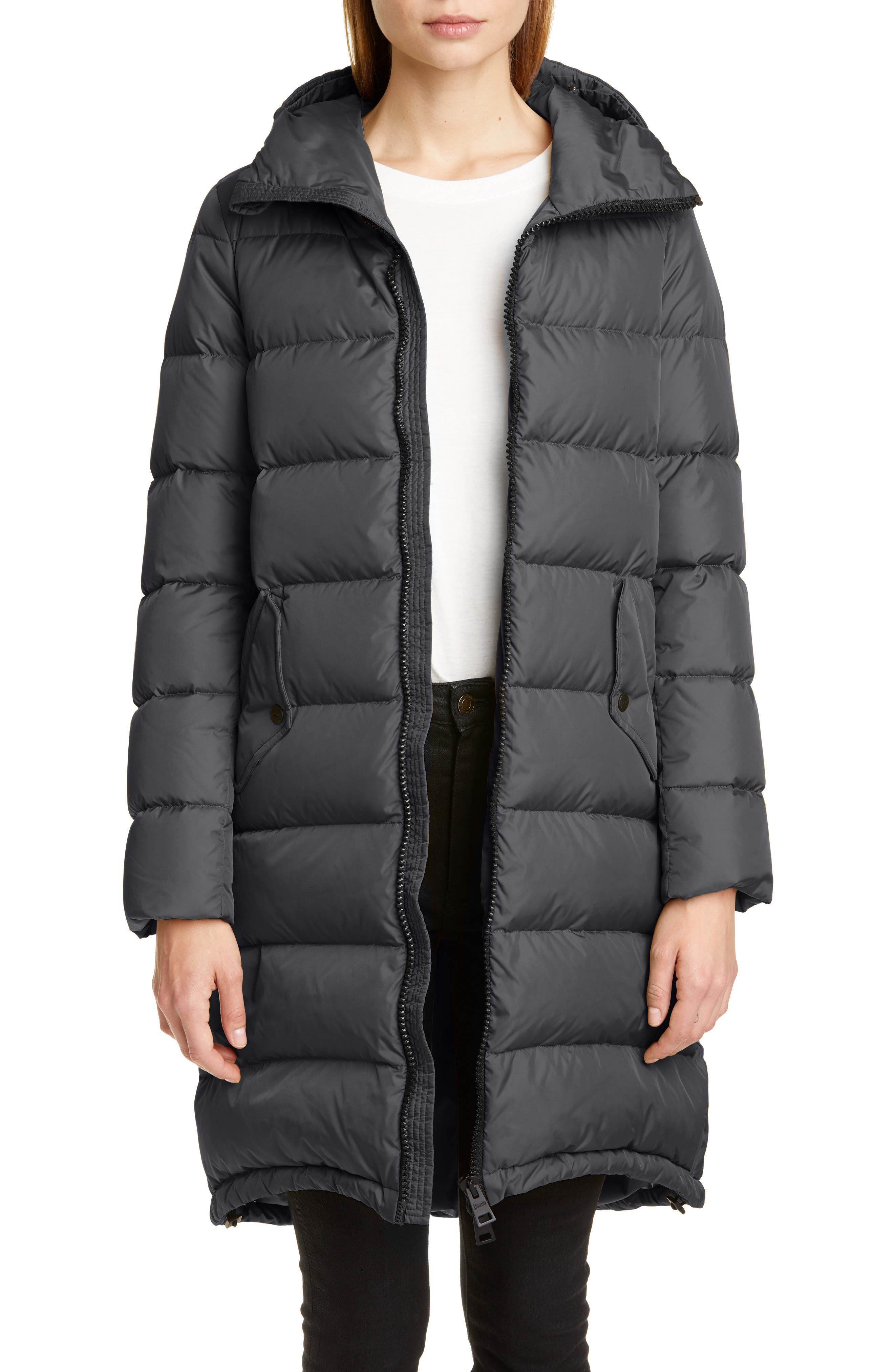 long quilted puffer coat