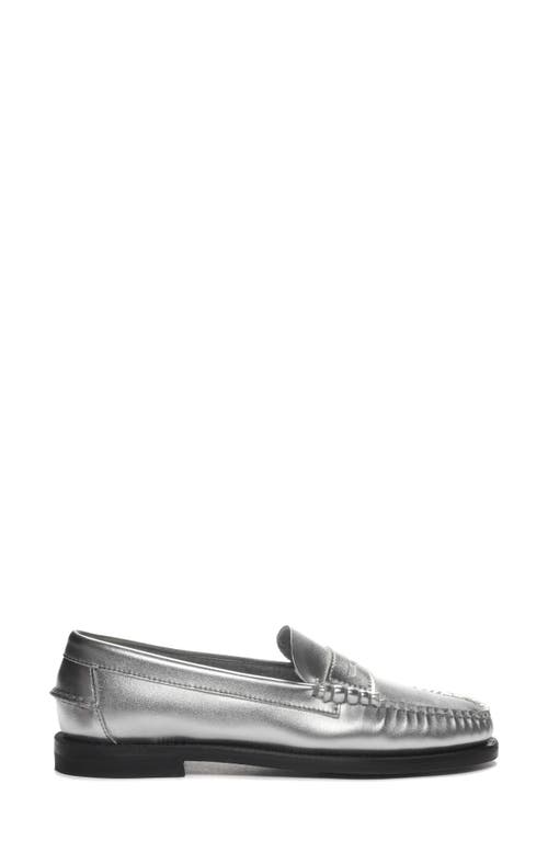 Shop Sebago Dan Met Loafer In Silver