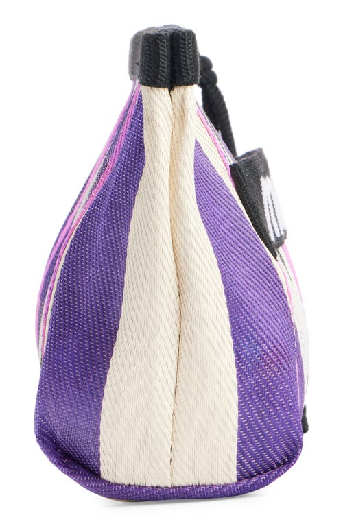 Shop Isabel Marant Powden Stripe Nylon Pouch In Purple