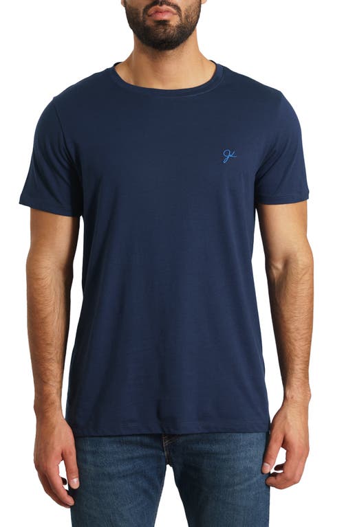 Jared Lang Solid T-shirt In Blue