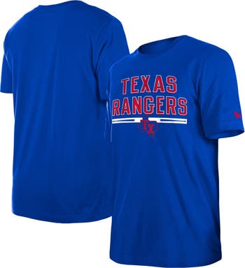 Men's New Era Royal Texas Rangers Batting Practice T-Shirt Size: Small