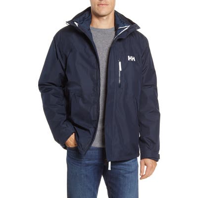Helly Hansen Squamish 3-In-1 Water Repellent Hooded Jacket, Blue