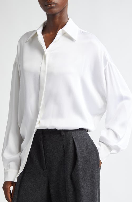 Michael Kors Oversize Button-up Shirt In Optic White