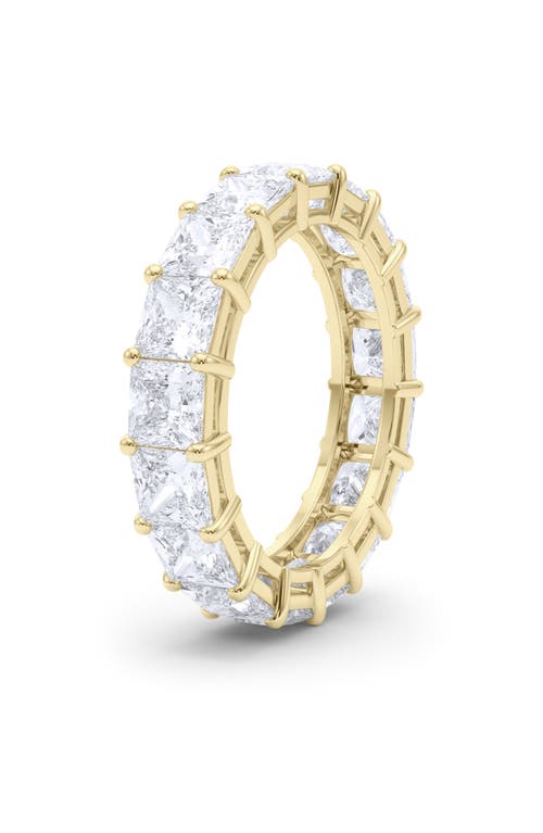 Shop Hautecarat Radiant Cut Lab Grown Diamond 18k Gold Eternity Band In 18k Yellow Gold