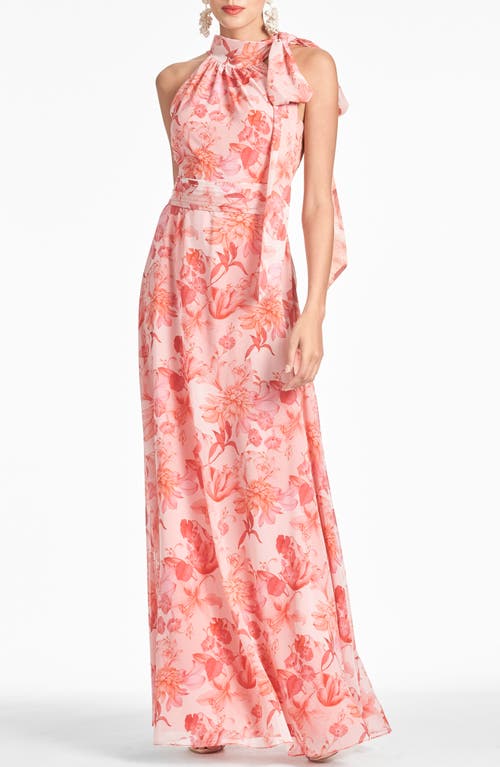 Sachin & Babi Kayla Halter Gown Pastello Fiore at Nordstrom,