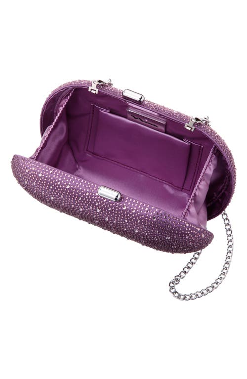 Shop Nina Dally Embellished Clutch In Violet