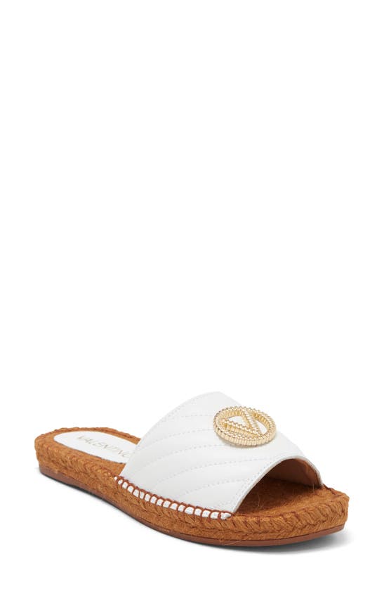 Valentino By Mario Valentino Women's Clavel Leather Espadrille Sandals In White