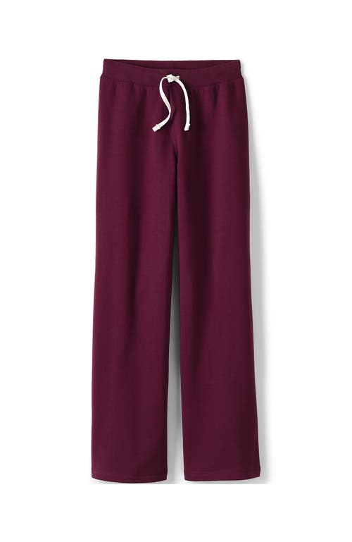 Shop Lands' End School Uniform  Sweatpants In Burgundy