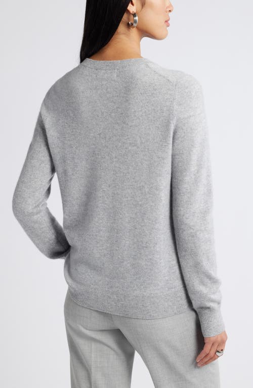 Shop Nordstrom Crewneck Cashmere Sweater In Grey Formal