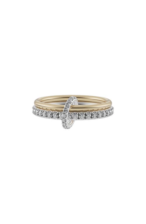 Spinelli Kilcollin Women's Astrid 18k Gold Sterling Silver And Diamond Linked Rings In Silver Gold