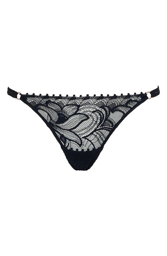 Huit Nuit Folles Lace Bikini Briefs In Black