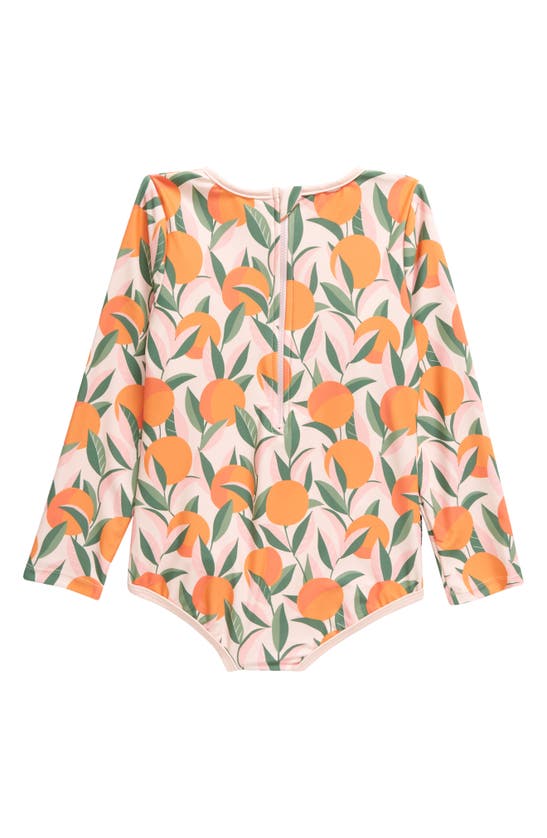 Shop Tiny Tribe Kids' Orange Grove Frill Long Sleeve One-piece Swimsuit