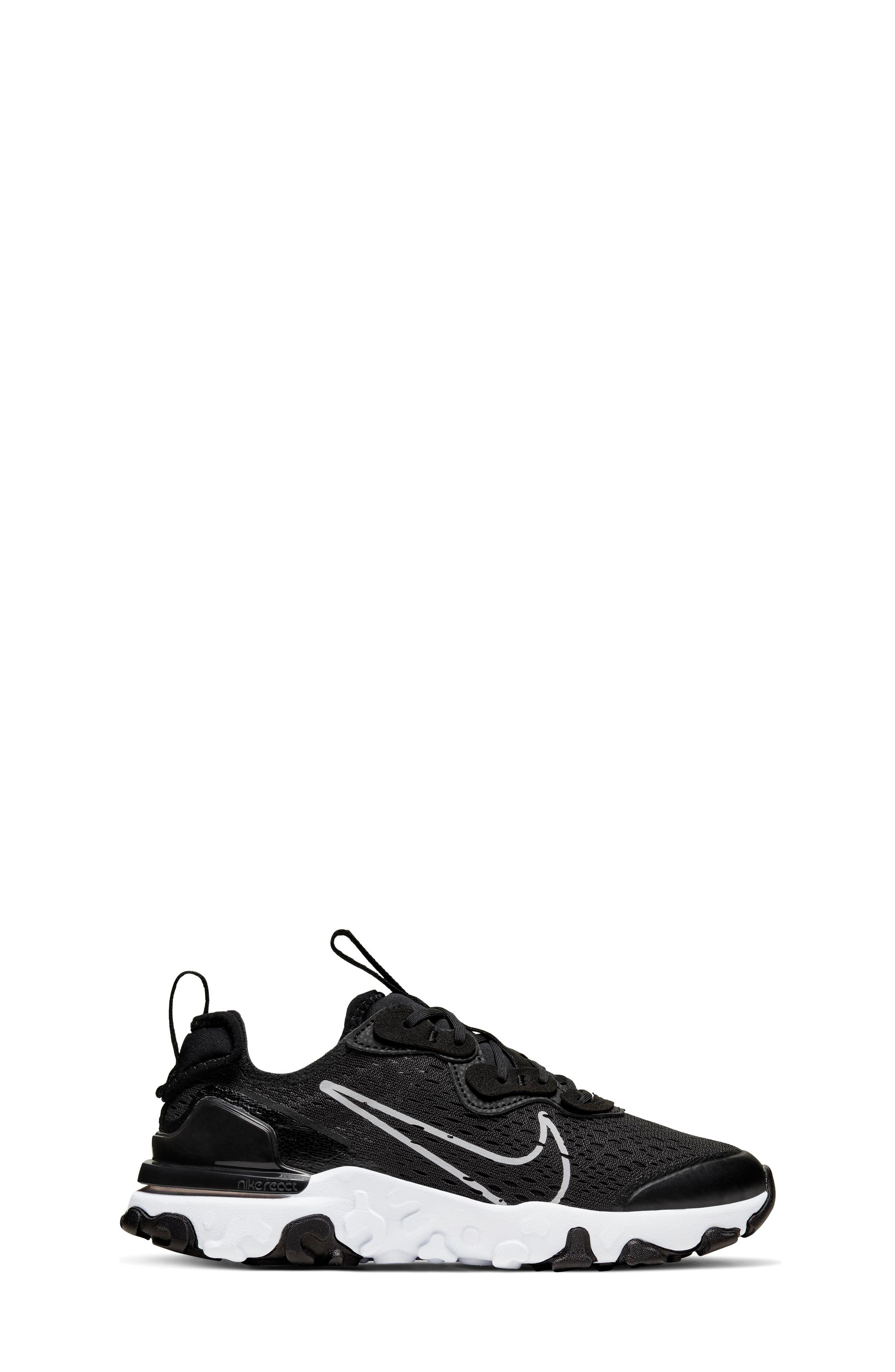 nike black and white reacts