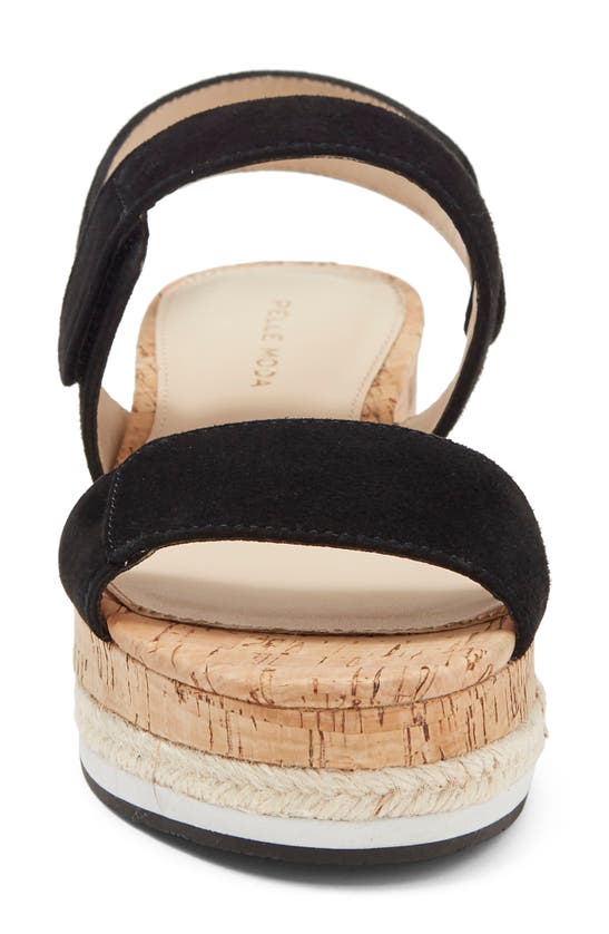 Pelle Moda Potter Platform Sandal In Black