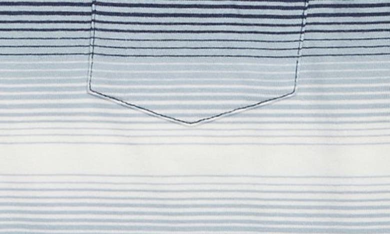 Shop Vans Nature's Bounty Stripe Pocket T-shirt In Dress Blues-copen Blue