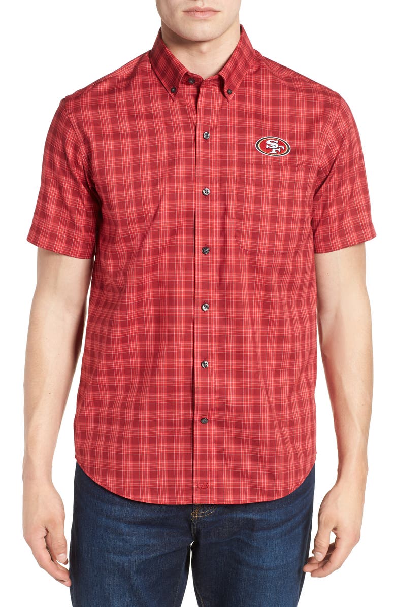 Cutter Buck San Francisco 49ers Fremont Regular Fit Check Sport Shirt Nordstrom