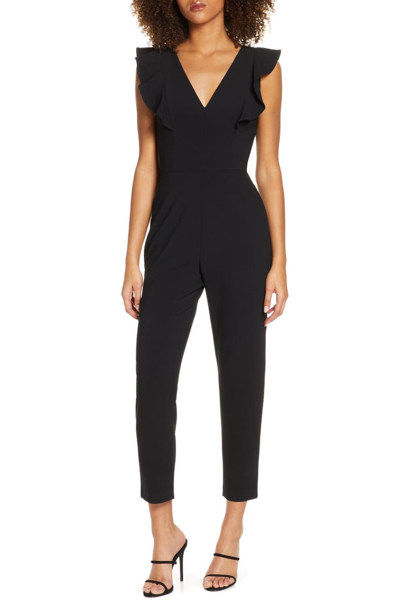 French Connection Whisper Ruffle Jumpsuit | Nordstrom
