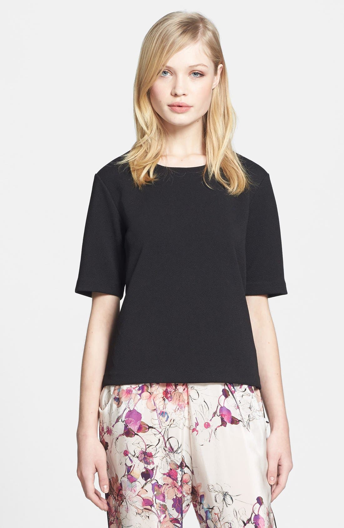 Chelsea28 Textured Elbow Sleeve Top Nordstrom