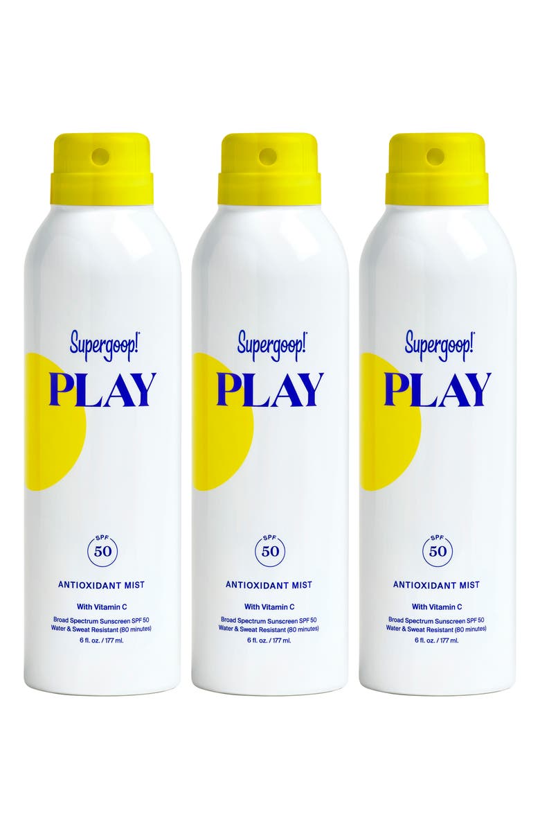 SUPERGOOP!<SUP>®</SUP> Supergoop! Full Size Play Antioxidant Body Mist SPF 50 Sunscreen, Main, color, NO COLOR