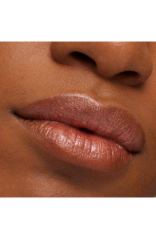 Shop Mac Cosmetics Frost Lipstick In Brushed In Bronze