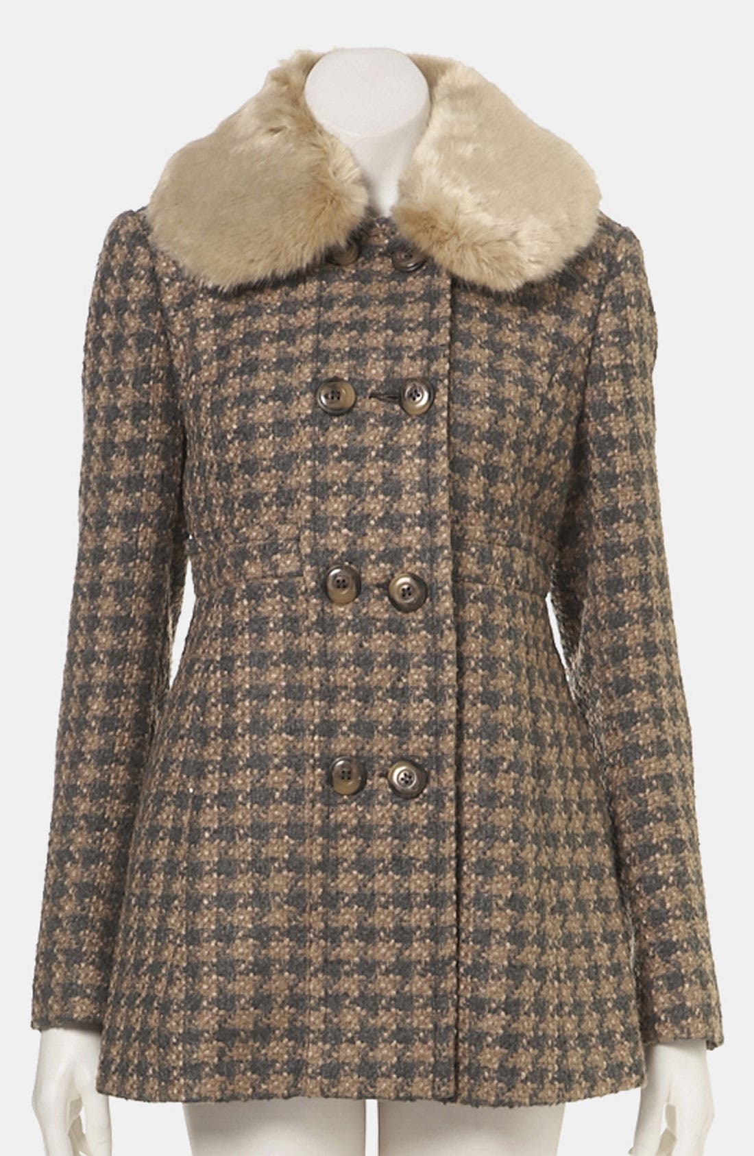 Faux Fur Collar Coat Nordstrom