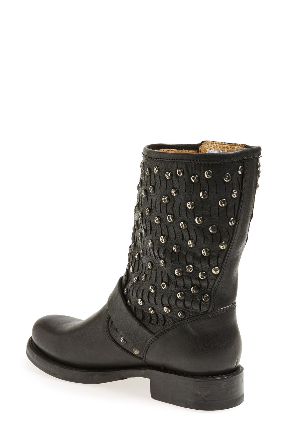 Frye 'Jenna Cut Stud' Short Moto Boot (Women) Nordstrom
