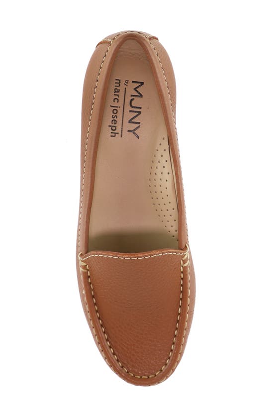 Marc Joseph New York Lake Road Loafer In Cognac Grainy