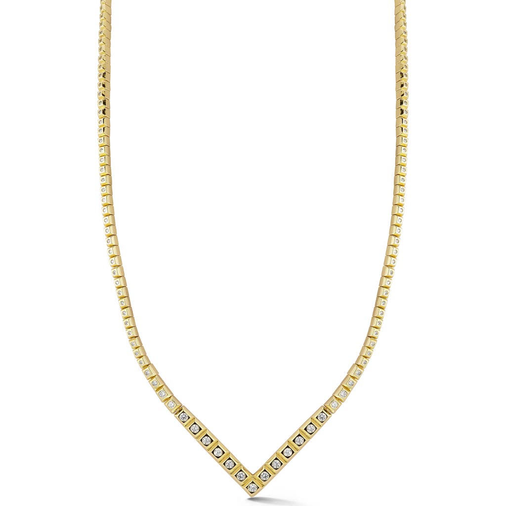 Chloe & Madison Chloe And Madison Cz Square Link Necklace In Gold