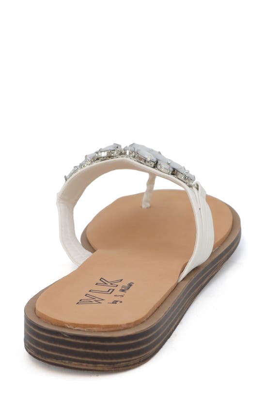 Wlk By S. Miller Myles Embellished Sandal In White