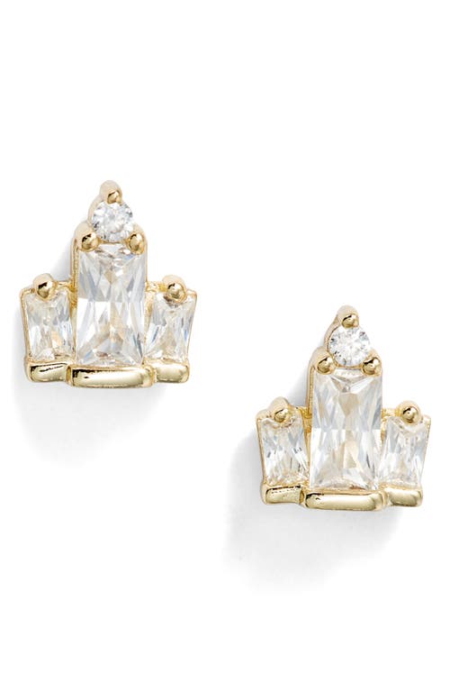 Kendra Scott Juliette Stud Earrings in Gold White Crystal at Nordstrom