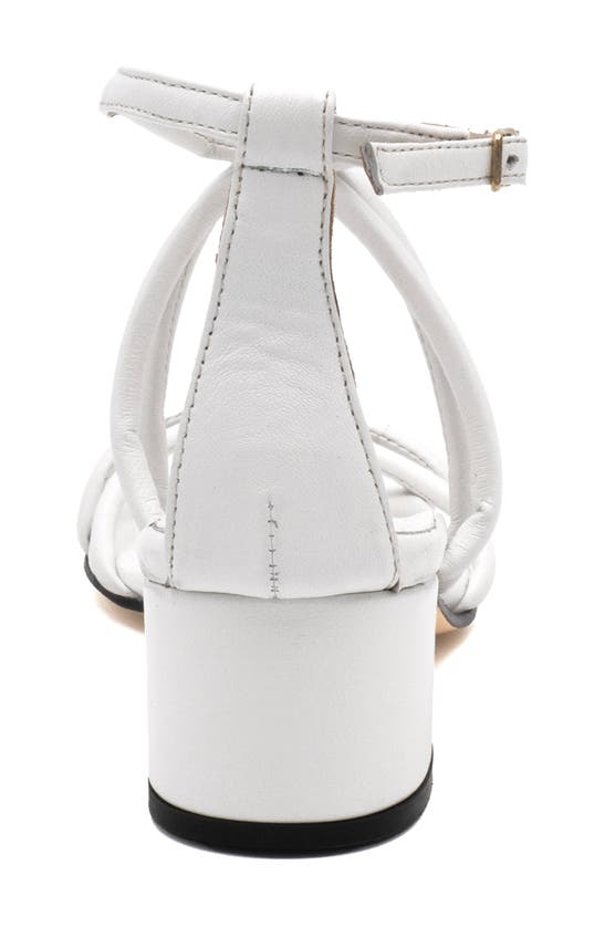 Shop Amalfi By Rangoni Manchester Ankle Strap Sandal In White Parmasoft