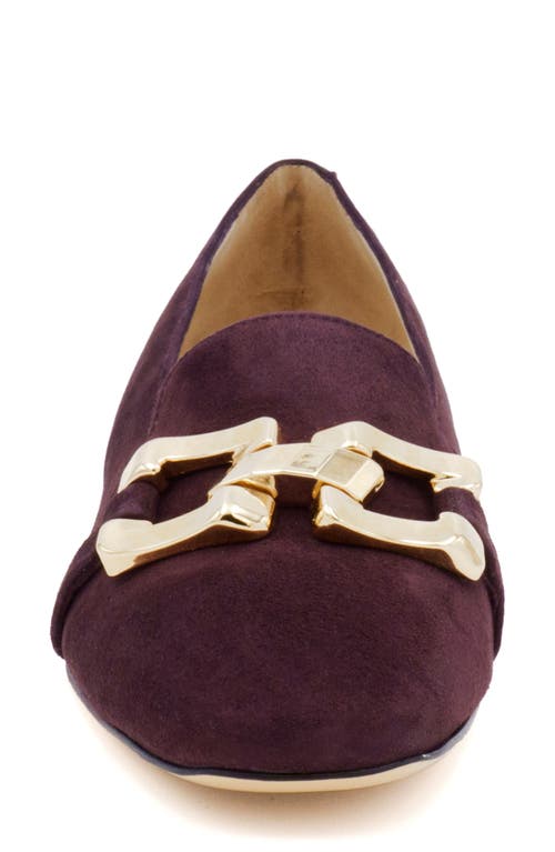 Amalfi By Rangoni Galatea Bit Loafer In New Prugna Cashmere Gold Chain