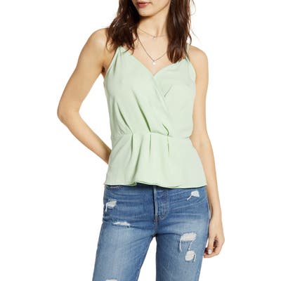 Plus Size Leith Faux Wrap Camisole, Green