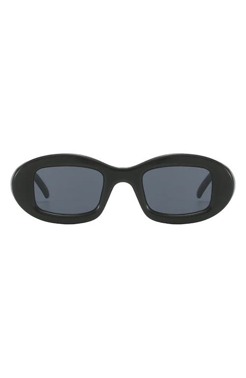 Fifth & Ninth Gigi 55mm Polarized Oval Sunglasses In Black