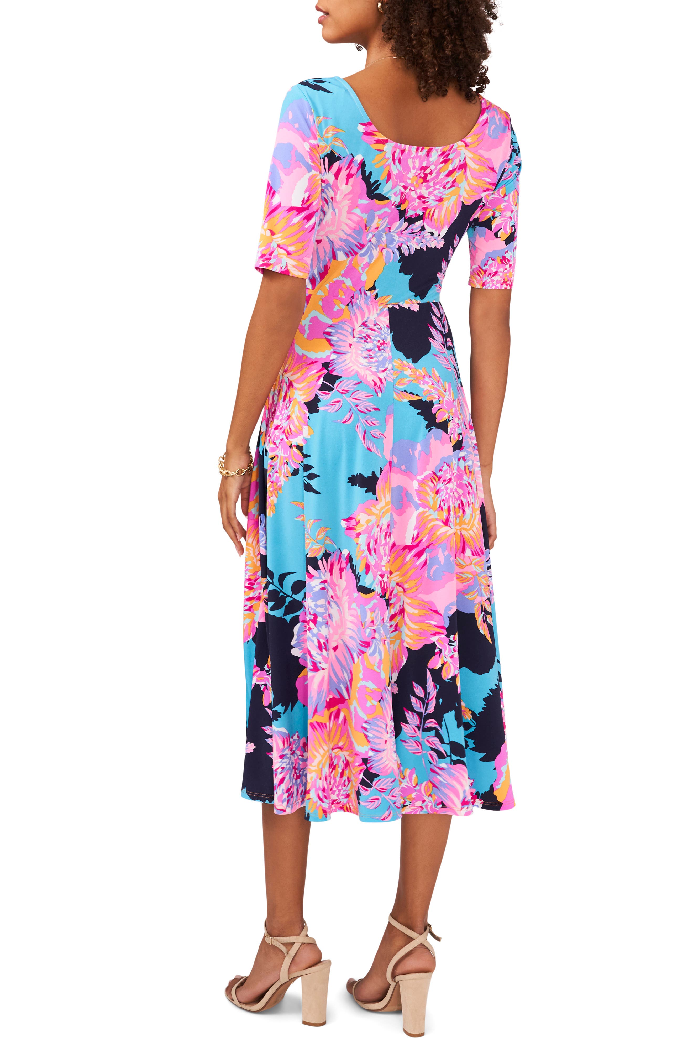 Chaus Elbow Sleeve Fit \u0026 Flare Dress 