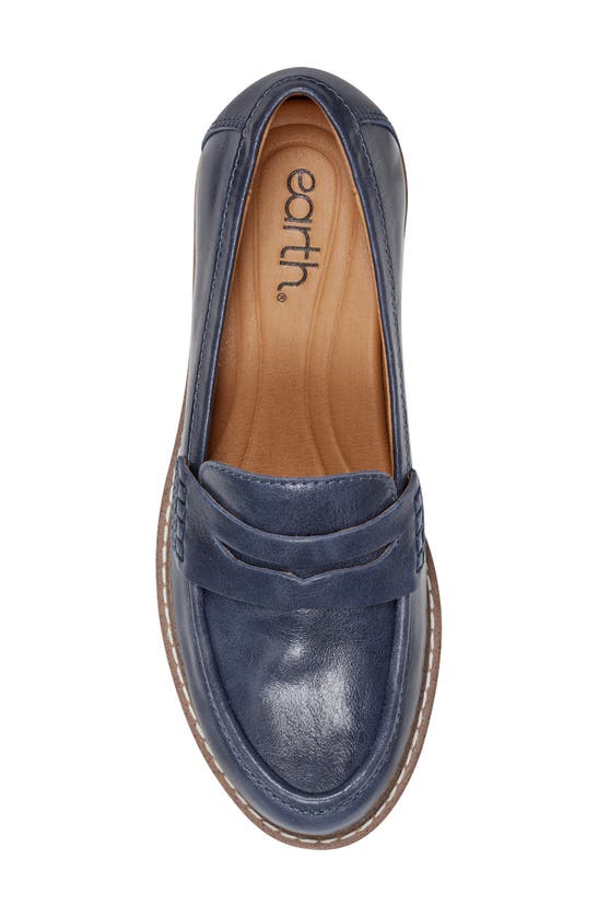 Earth Women's Javas Slip-on Penny Loafers In Dark Blue