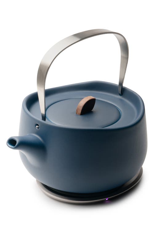Ohom Leiph Self-heating Teapot Set In Navy Blue